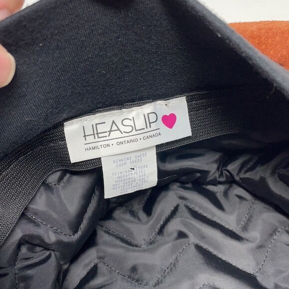 Heaslip Genuine Rust Suede Hat w/Faux Fur Trim - Picture 5 of 5